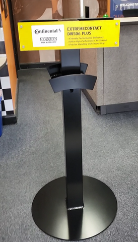 Custom Tire Display Kiosk with Signage Holder
