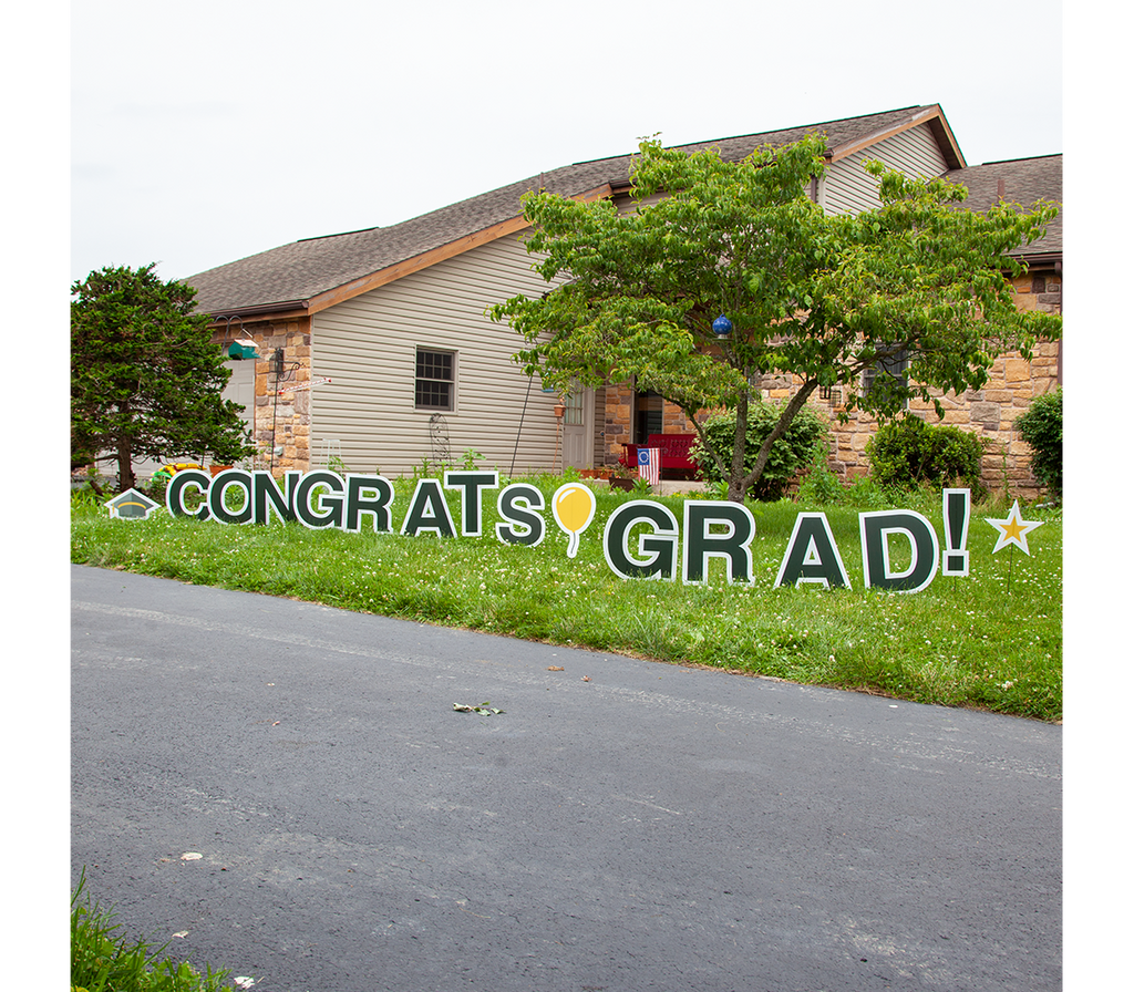 Congrats Grad Yard Cards - Free ground shipping