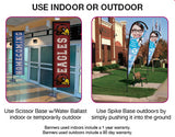 15' Tear Drop Sail Sign Kit Double-Sided with Scissor Base