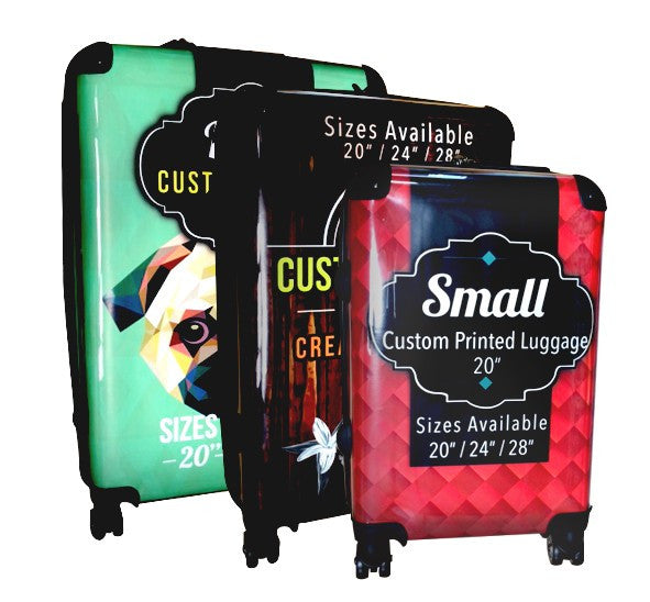 Custom Printed Luggage - 3 Piece Set